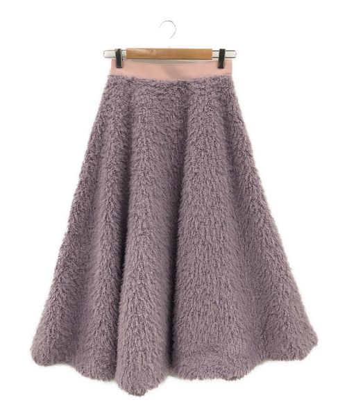 RIKO（リコ）RIKO (リコ) Fluffy skirt パープル サイズ:Fの古着・服飾アイテム