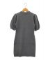 HER LIP TO（ハーリップトゥ）の古着「Puff Sleeve Cable Knit Dress」｜グレー
