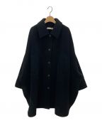 BLACK by moussyブラックバイマウジー）の古着「big silhouette wool coat」｜ブラック