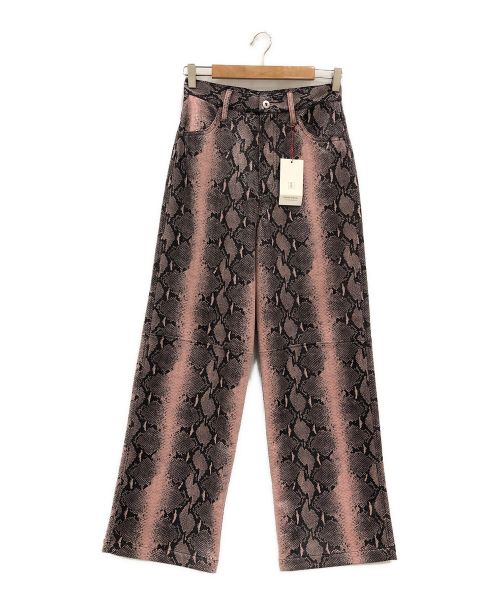MAISON SPECIAL（メゾンスペシャル）MAISON SPECIAL (メゾンスペシャル) Python Wide Straight Pants ピンク サイズ:38の古着・服飾アイテム