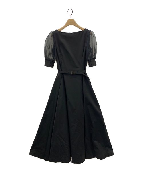 Ameri（アメリ）Ameri (アメリ) SHEER PUFF SLEEVE DRESS ブラック サイズ:Sの古着・服飾アイテム