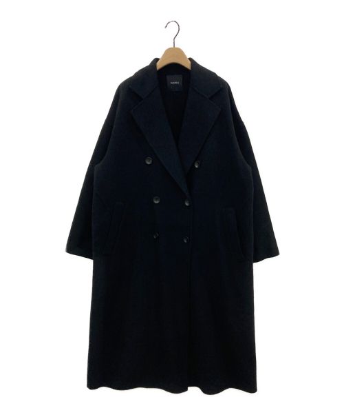 N.O.R.C（ノーク）N.O.R.C (ノーク) ダブルロングリバーコート ブラック サイズ:3の古着・服飾アイテム