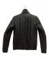 ripvanwinkle (リップヴァンウィンクル) ラムレザー中綿ジャケット ブラック サイズ:4：6800円