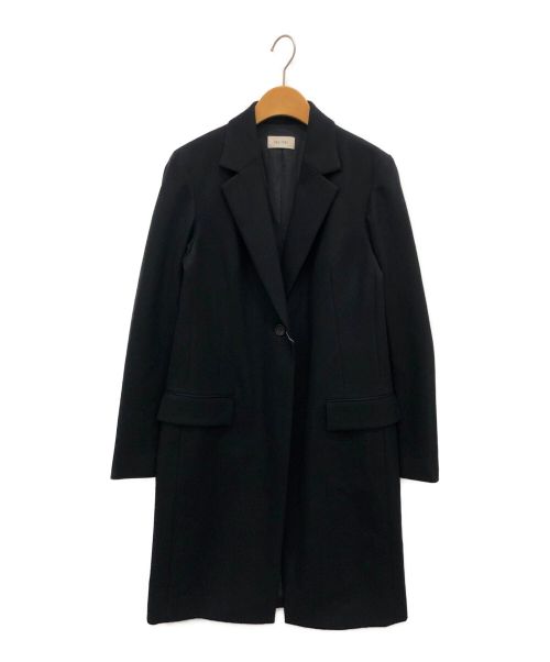 DES PRES（デ プレ）DES PRES (デ プレ) ウールカレッジフラノ チェスターコート ブラック サイズ:Fの古着・服飾アイテム