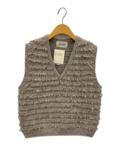 THE TOE（ザ トー）THE TOE (ザ トー) Chatelet Knit Vest ベージュ サイズ:Sの古着・服飾アイテム