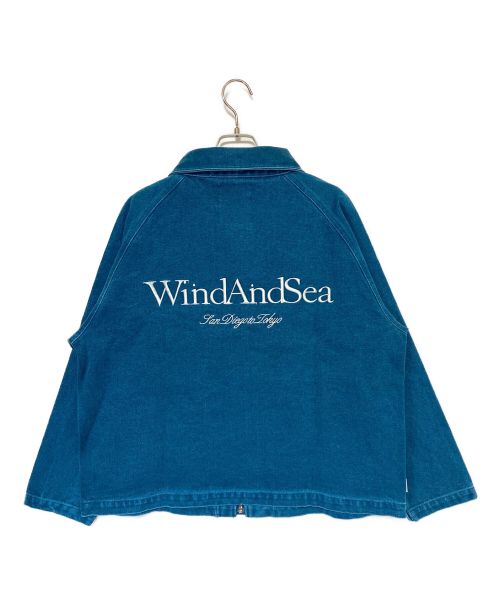 WIND AND SEA（ウィンダンシー）WIND AND SEA (ウィンダンシー) DUCK CANVAS RIDING JACKET ブルー サイズ:S 未使用品の古着・服飾アイテム