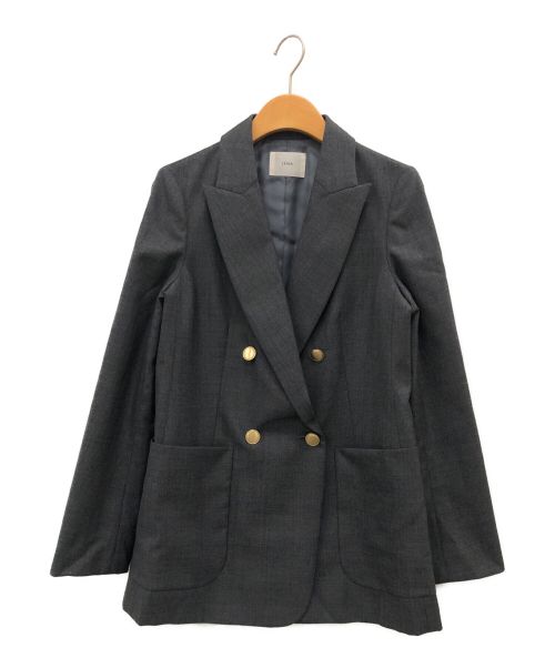 IENA（イエナ）IENA (イエナ) ウールダブルブレストジャケット グレー サイズ:36の古着・服飾アイテム
