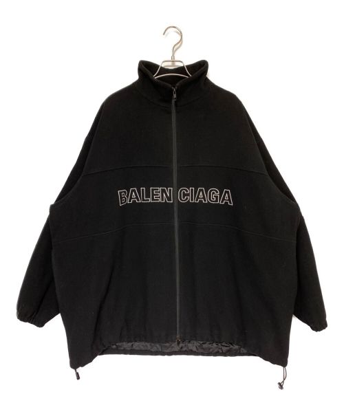 BALENCIAGA（バレンシアガ）BALENCIAGA (バレンシアガ) FLEECE TRACK SUIT JACKET ブラック サイズ:46の古着・服飾アイテム