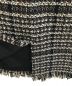 中古・古着 martinique (マルティニーク) ツイードフリンジタイトスカート ブラック×ベージュ サイズ:1：5800円