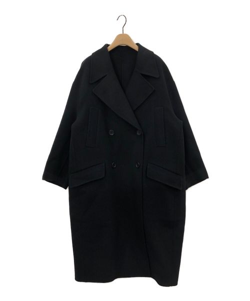 LOHEN（ローヘン）LOHEN (ローヘン) ハードメルトンリバーピーコート ブラック サイズ:Fの古着・服飾アイテム