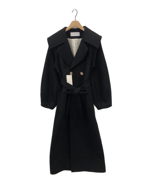 MURRAL（ミューラル）MURRAL (ミューラル) curvy wool coat ブラック サイズ:Fの古着・服飾アイテム