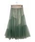MURRAL（ミューラル）の古着「Leaf vein tulle skirt」｜グリーン