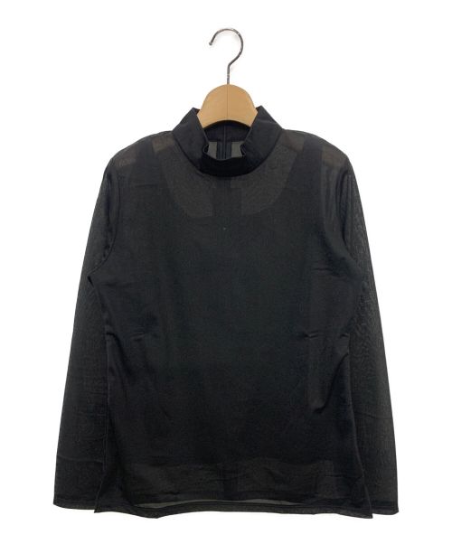 MURRAL（ミューラル）MURRAL (ミューラル) Sheer layered top ブラック サイズ:2の古着・服飾アイテム