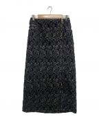 MURRALミューラル）の古着「Ice flower embroidery skirt」｜ブラック