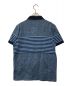 Berluti (ベルルッティ) ストライプスクリットポロシャツ ブルー×ネイビー サイズ:L：25000円