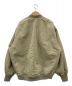 R’IAM PLAGE (リアム プラージュ) MA-1ジャケット ベージュ サイズ:36：13000円