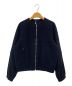 UNFIL（アンフィル）の古着「brushed light wool flannel zip front jacket」｜ネイビー