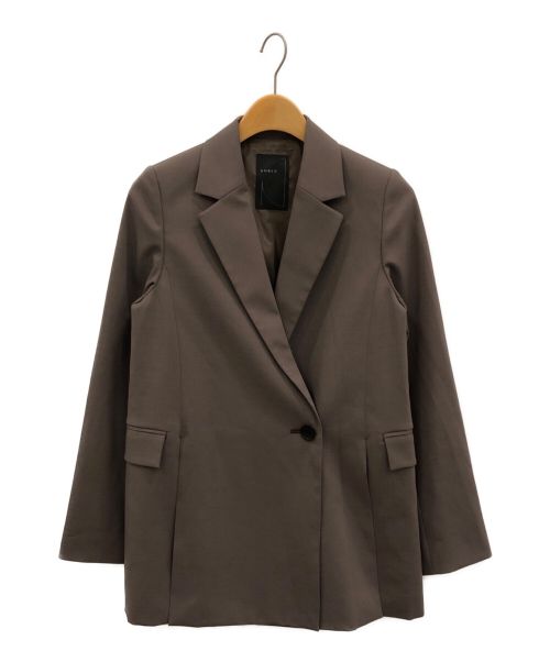 Noble（ノーブル）Noble (ノーブル) トロストレッチスリットジャケット モカ サイズ:36の古着・服飾アイテム