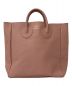 YOUNG & OLSEN The DRYGOODS STORE（ヤングアンドオルセン ザ ドライグッズストア）の古着「EMBOSSED LEATHER D TOTE M」｜ピンク