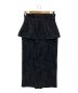 HER LIP TO（ハーリップトゥ）の古着「Floral Jacquard Peplum Skirt」｜ブラック