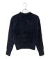 BALENCIAGA（バレンシアガ）の古着「Bal Horizontal Allover Furry Sweater」｜ブラック