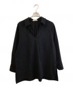 Demi-Luxe Beamsデミルクス ビームス）の古着「スキッパー プルオーバーシャツ」｜ブラック