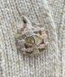 中古・古着 CHANEL (シャネル) Coco Button Cashmere Knit Vest グレー×ピンク サイズ:36：400000円