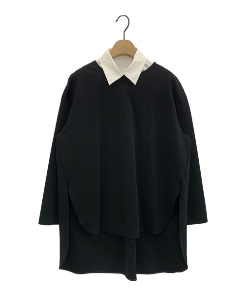 LE PHIL（ル フィル）LE PHIL (ル フィル) ハイストレッチポンチジャージートップス ブラック サイズ:Fの古着・服飾アイテム