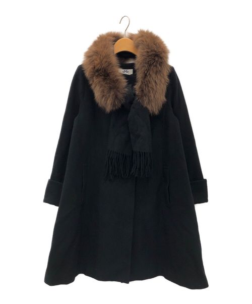 Rirandture（リランドチュール）Rirandture (リランドチュール) NEWストール付Aラインコート ブラック サイズ:1の古着・服飾アイテム