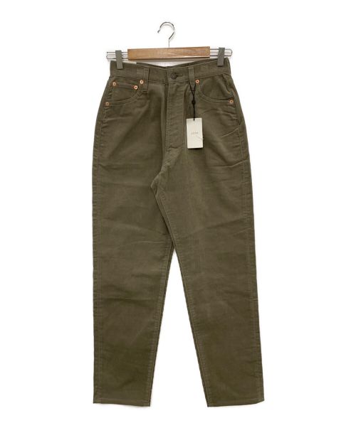leno（リノ）leno (リノ) LUCY CORDUROY PANTS オリーブ サイズ:01の古着・服飾アイテム
