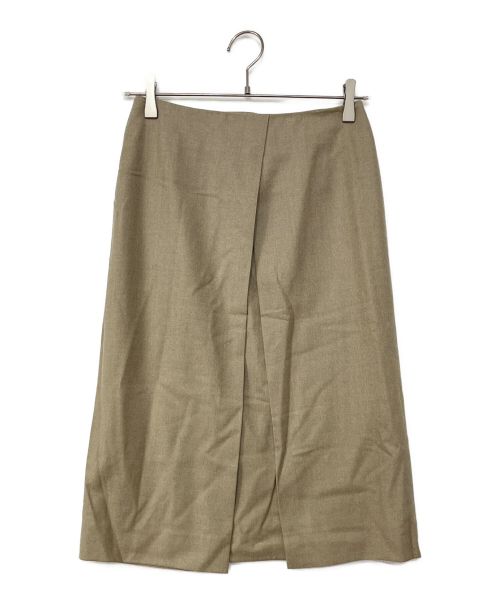 HERMES（エルメス）HERMES (エルメス) ラップデザインスカート ベージュ サイズ:34の古着・服飾アイテム