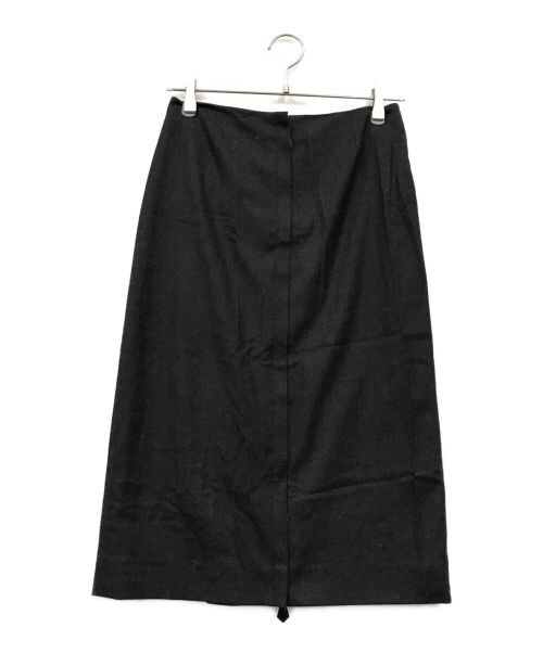 HERMES（エルメス）HERMES (エルメス) フロントジップスカート チャコールグレー サイズ:36の古着・服飾アイテム