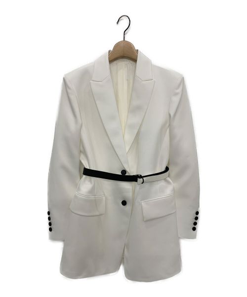 ADORE（アドーア）ADORE (アドーア) ストレッチツイルジャケット ホワイト サイズ:36の古着・服飾アイテム