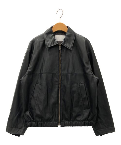 FRAMeWORK（フレームワーク）FRAMeWORK (フレームワーク) フェイクレザーフライトジャケット ブラック サイズ:-の古着・服飾アイテム