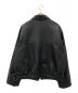 FRAMeWORK (フレームワーク) フェイクレザーフライトジャケット ブラック サイズ:-：11000円