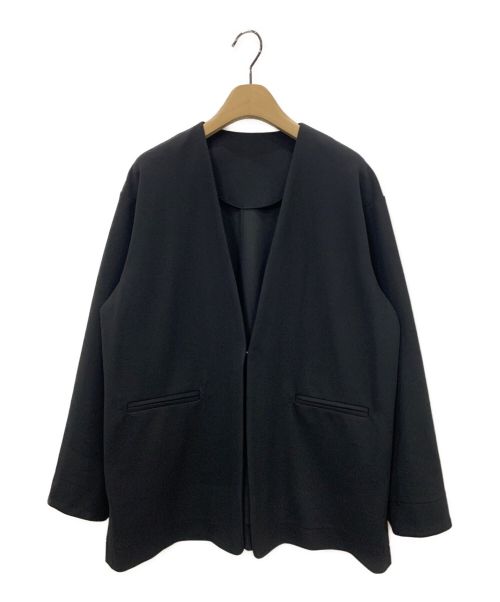 BEARDSLEY（ビアズリー）BEARDSLEY (ビアズリー) ノーカラージャケット ブラック サイズ:Fの古着・服飾アイテム