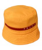 PRADA SPORTSプラダスポーツ）の古着「Nylon Bucket Hat（ナイロンバケットハット）」｜オレンジ