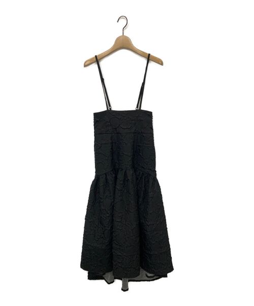 ST.ROONEY（セントルーニー）ST.ROONEY (セントルーニー) ハイウエストサロペットスカート ブラック サイズ:Freeの古着・服飾アイテム
