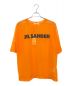 JIL SANDER（ジルサンダー）の古着「ロゴプリントシースルーTシャツ」｜オレンジ