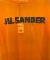 中古・古着 JIL SANDER (ジルサンダー) ロゴプリントシースルーTシャツ オレンジ サイズ:XL：25000円