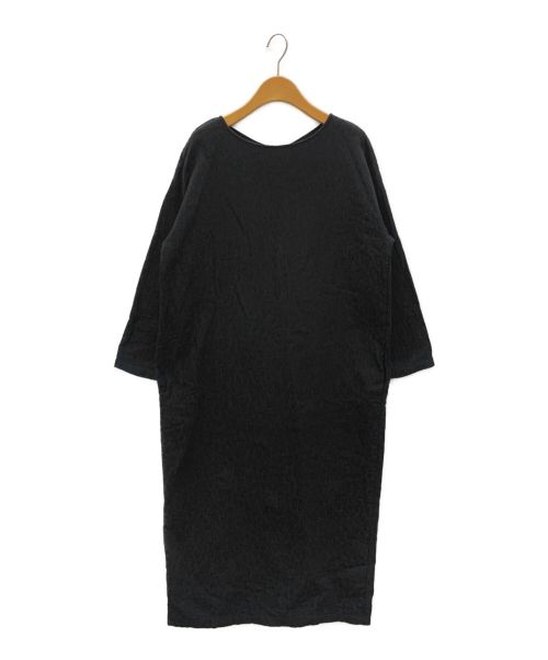 BEARDSLEY（ビアズリー）BEARDSLEY (ビアズリー) コットンジャガードワンピース ブラック サイズ:Fの古着・服飾アイテム
