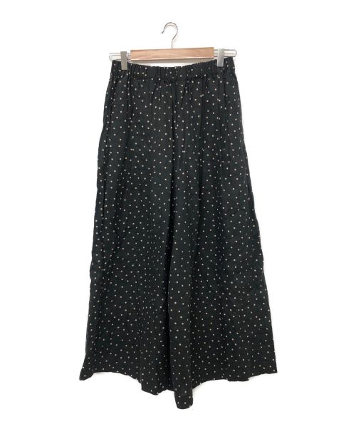 KAGURE（カグレ）KAGURE (カグレ) リネンドットワイドパンツ ブラック サイズ:Freeの古着・服飾アイテム