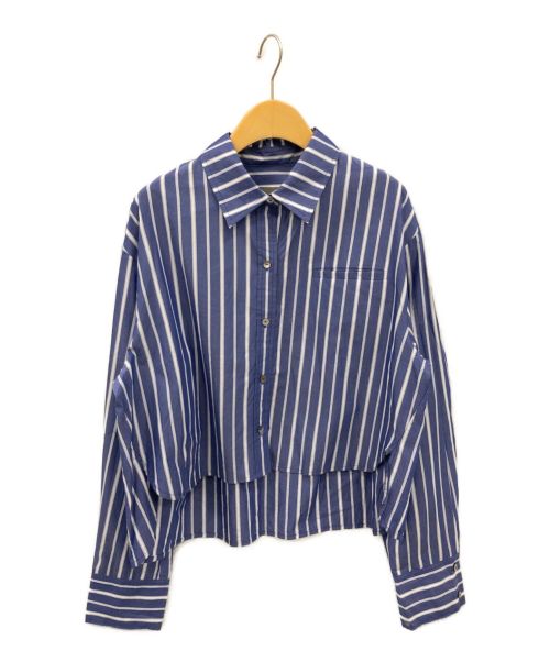 LIBERADD（リベラド）LIBERADD (リベラド) ストライプシャツ ブルー サイズ:-の古着・服飾アイテム