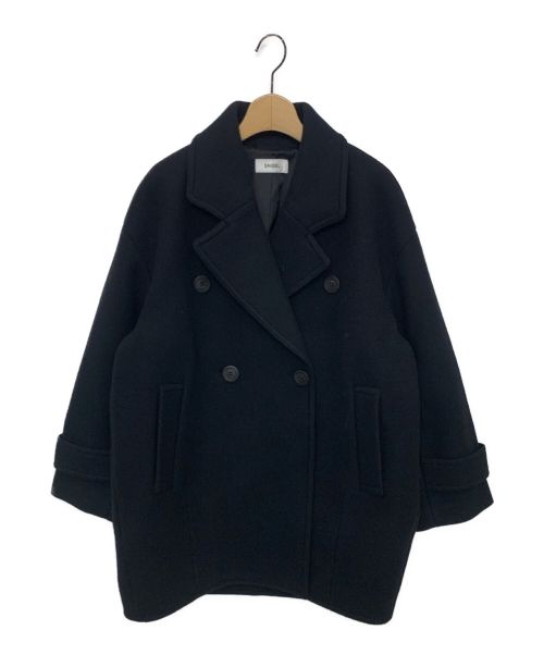 Snidel（スナイデル）Snidel (スナイデル) Sustainableコクーンウールコート ブラック サイズ:1の古着・服飾アイテム