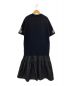 DOUBLE STANDARD CLOTHING (ダブルスタンダードクロージング) タフタドッキングワンピース ブラック サイズ:36：20000円