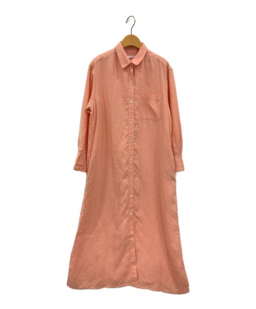 Whim Gazette（ウィムガゼット）Whim Gazette (ウィムガゼット) リネンシャツワンピース ピンク サイズ:36の古着・服飾アイテム