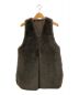 HERENCIA（ヘレンチア）の古着「Faux Fur × Mouton Reversible Vest Gilet」｜モカ