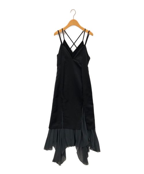 MURRAL（ミューラル）MURRAL (ミューラル) Flutters camisole dress ブラック サイズ:2の古着・服飾アイテム