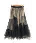 MURRAL（ミューラル）の古着「Leaf vein tulle skirt」｜ブラック