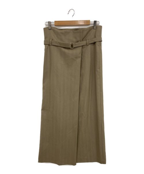 Ernie Palo（アーニーパロ）Ernie Palo (アーニーパロ) Beltted wrap skirt ベージュ サイズ:36の古着・服飾アイテム